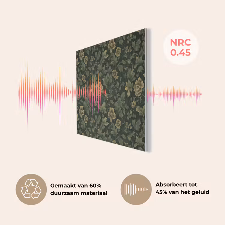Donker - Groen - Goud - Botanisch PET vilt klein 837 -USP_NL