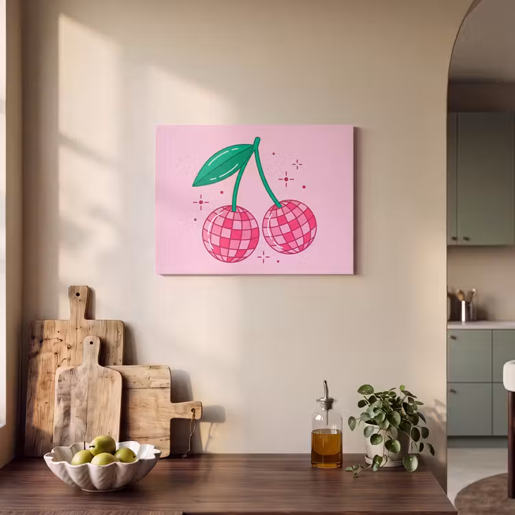Decoratie - Disco-bal - Feest - Roze PET vilt klein -sfeer2