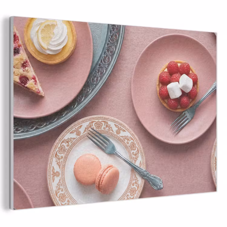 Dessert - Taart - Gebak - Zoet - Roze PET vilt klein -3d