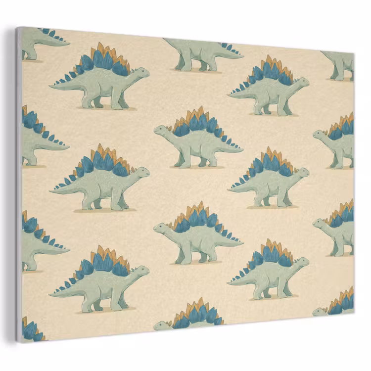 Dino - Patroon - Groen PET vilt klein 837 -3d