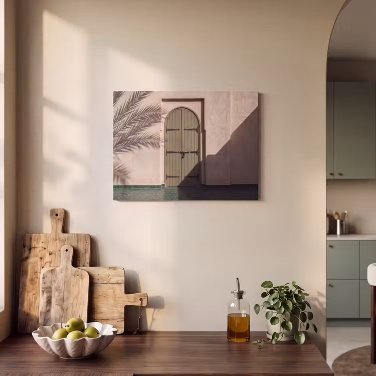 Deur - Hout - Architectuur - Groen - Rustiek PET vilt klein -sfeer2