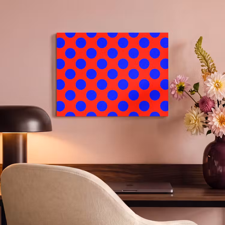 Dots - Klassiek - Rood PET vilt klein 837 -sfeer3