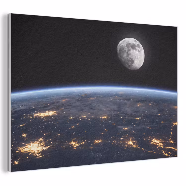 Acoustic Panel - Earth - Night - Space - Aarde - Nacht - Ruimte PET vilt klein