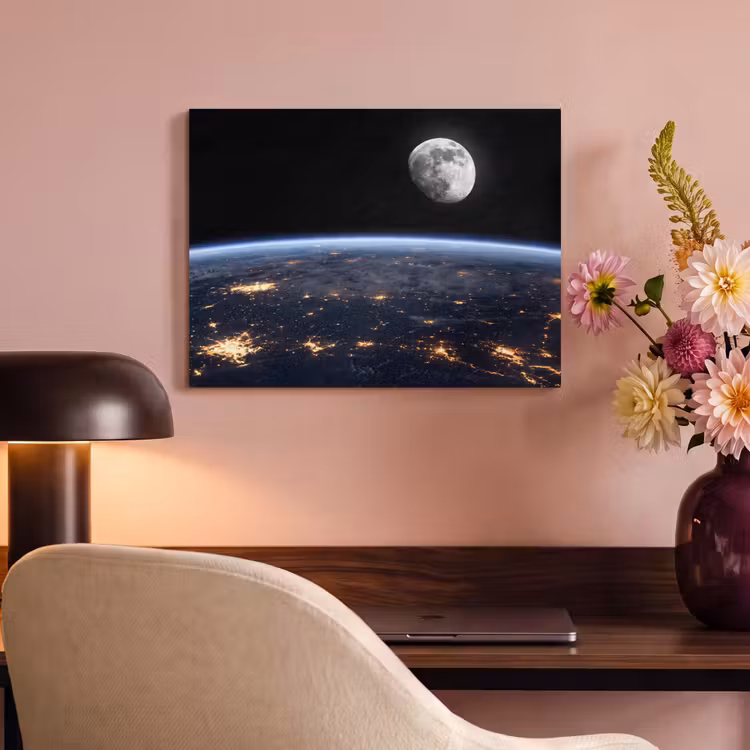 Acoustic Panel - Earth - Night - Space - Aarde - Nacht - Ruimte PET vilt klein