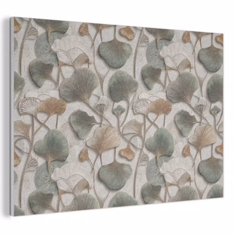 Elegant - Bladeren - Groen PET vilt klein 837 -3d