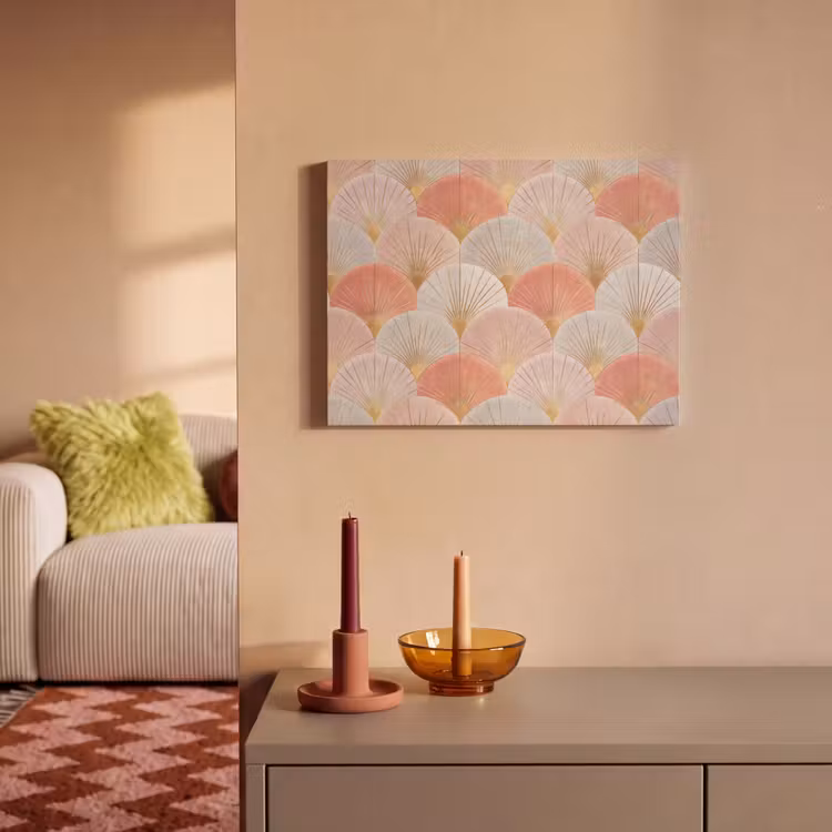 Waaiers - Goud - Roze PET vilt klein 837 -sfeer1