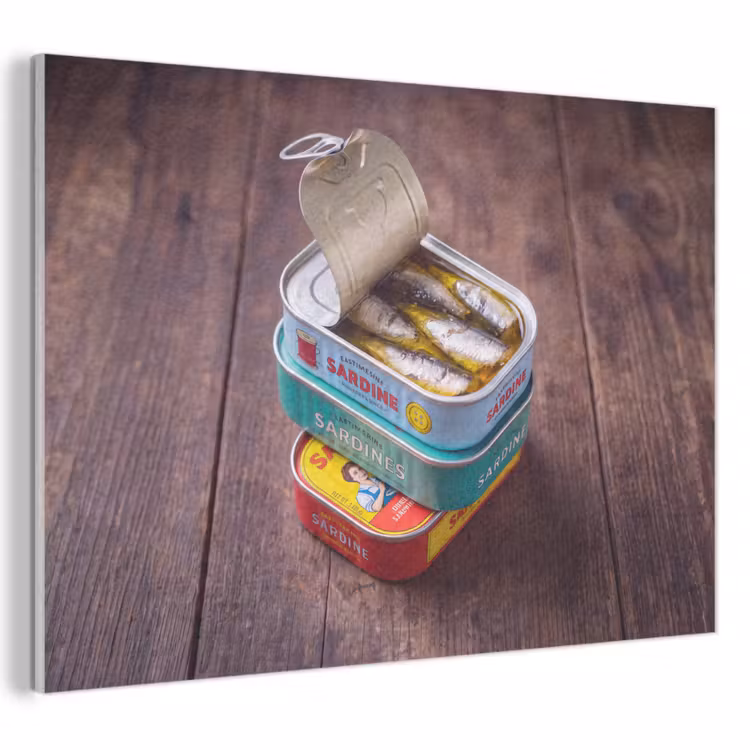 Acoustic Panel - Fish - Cans - Kitchen - Vis - Blikjes - Keuken PET vilt klein