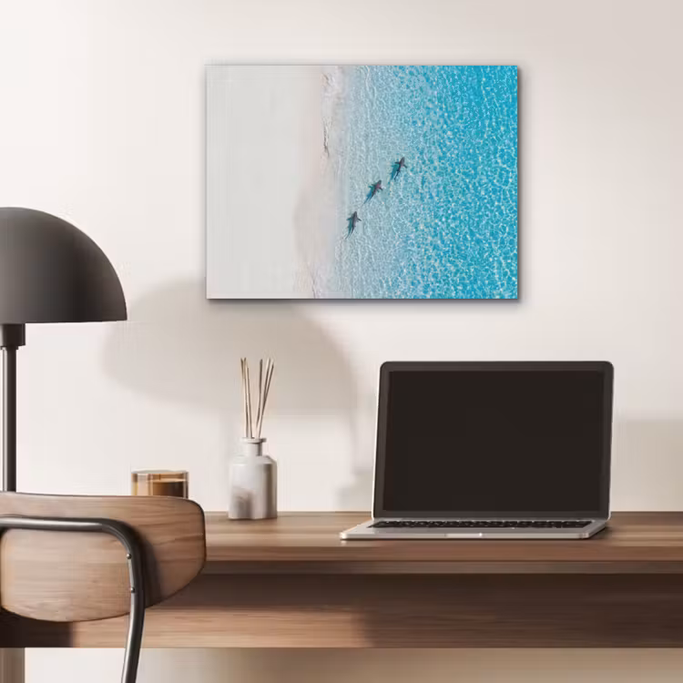 Vis - Oceaan - Strand - Turquoise - Natuur PET vilt klein -sfeer5