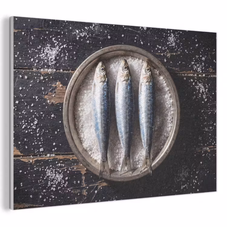 Acoustic Panel - Fish - Salt - Food - Vis - Zout - Eten PET vilt klein
