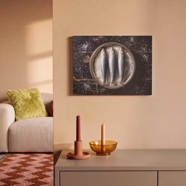 Acoustic Panel - Fish - Salt - Food - Vis - Zout - Eten PET vilt klein