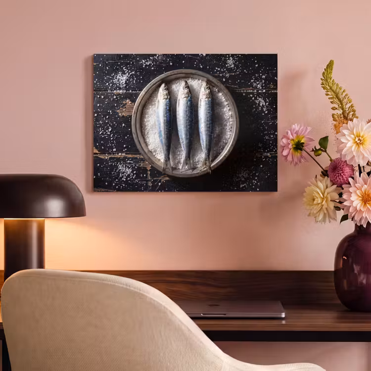 Acoustic Panel - Fish - Salt - Food - Vis - Zout - Eten PET vilt klein