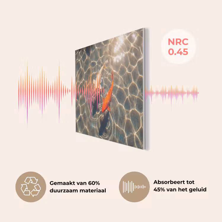 Vis - Water - Dieren - Oranje - Goud PET vilt klein -USP_NL