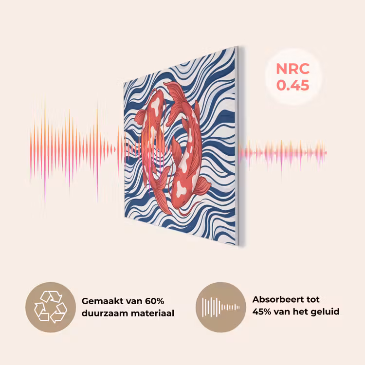 Vis - Water - Natuur - Illustratie - Rood PET vilt klein -USP_NL