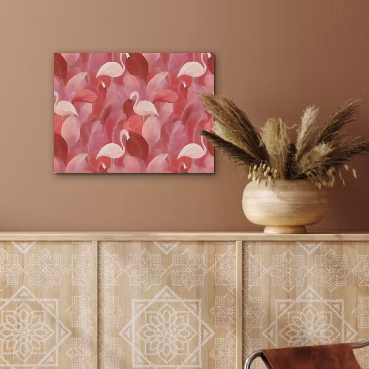 Flamingo - Botanisch - Elegant - Roze - Rood PET vilt klein 837 -sfeer4