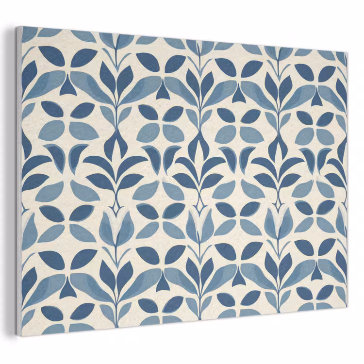 Flora - Modern - Blauw PET vilt klein 837 -3d