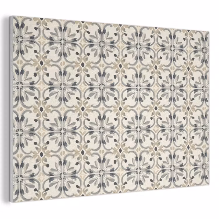 Floraal - Patroon - Kleurrijk PET vilt klein 837 -3d