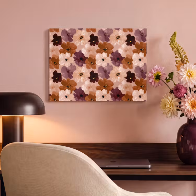 Bloemen - Abstract - Aardetinten PET vilt klein 837 -sfeer3