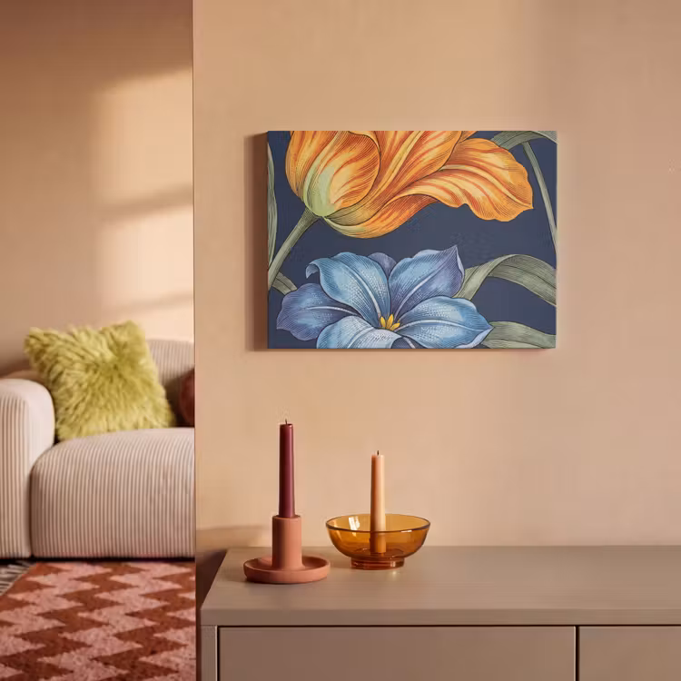 Acoustic Panel - Flowers - Botanical - Pattern - Bloemen - Botanisch - Patroon PET vilt klein