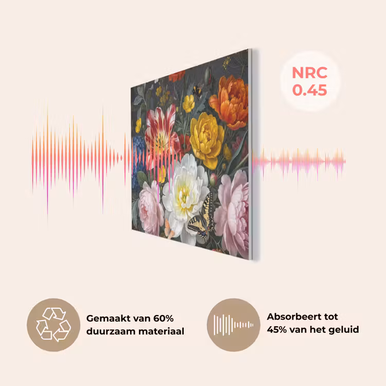 Bloemen - Boeket - Klassiek - Kleurrijk - Natuur PET vilt klein -USP_NL