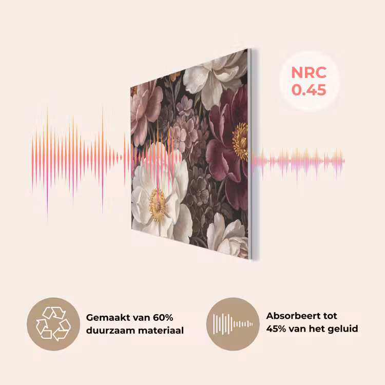 Bloemen - Boeket - Klassiek - Donker - Rood PET vilt klein -USP_NL