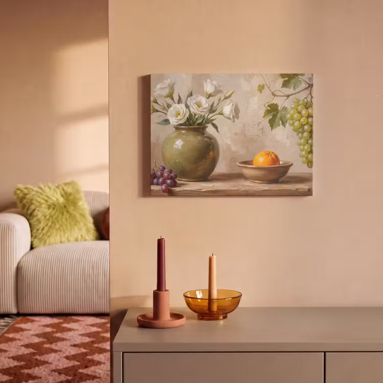 Acoustic Panel - Flowers - Fruit - Still Life - Bloemen - Fruit - Stilleven PET vilt klein