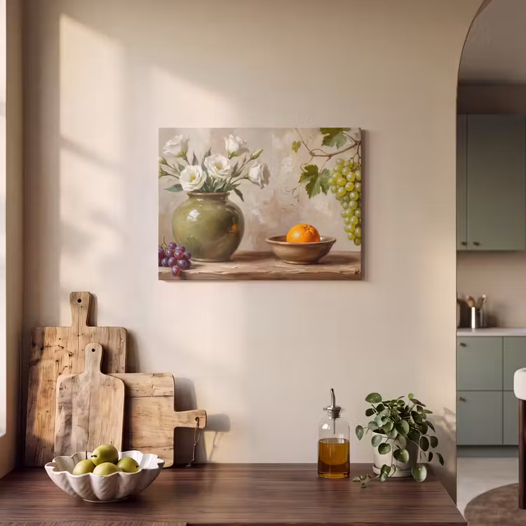 Acoustic Panel - Flowers - Fruit - Still Life - Bloemen - Fruit - Stilleven PET vilt klein