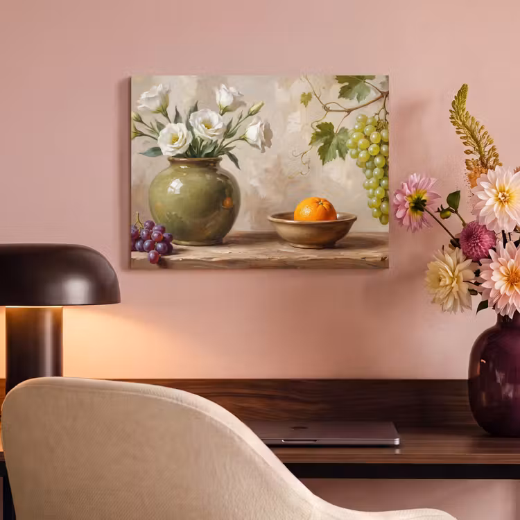 Acoustic Panel - Flowers - Fruit - Still Life - Bloemen - Fruit - Stilleven PET vilt klein