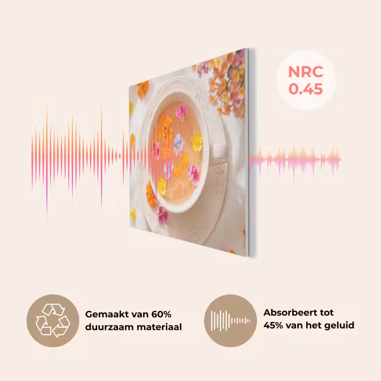 Bloemen - Kop - Natuur - Kleurrijk - Zomer PET vilt klein -USP_NL
