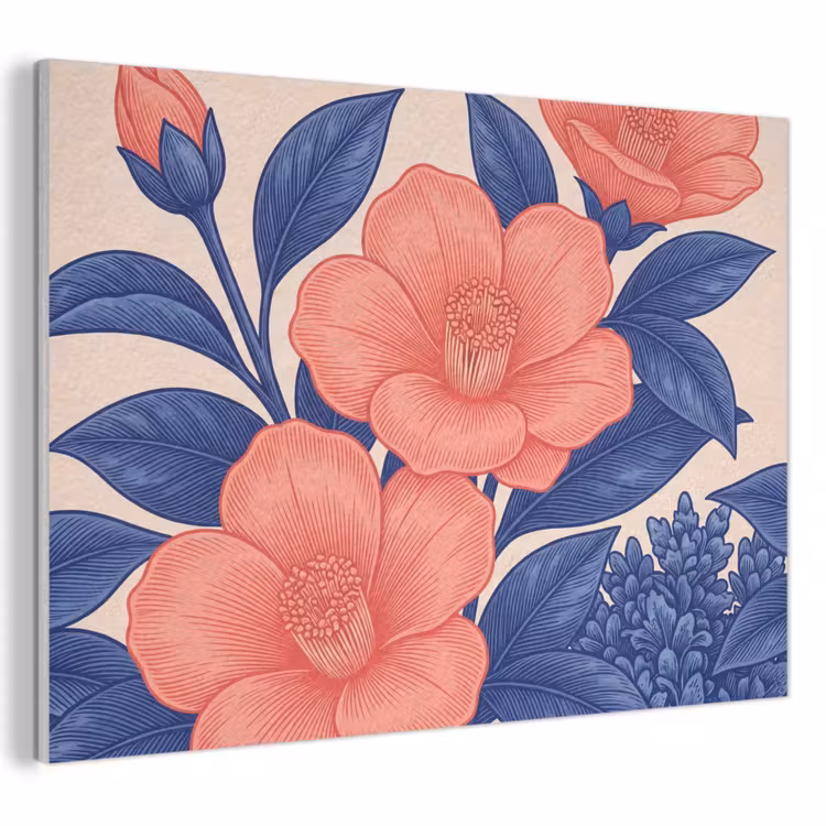 Acoustic Panel - Flowers - Leaves - Botanical - Bloemen - Bladeren - Botanisch PET vilt klein