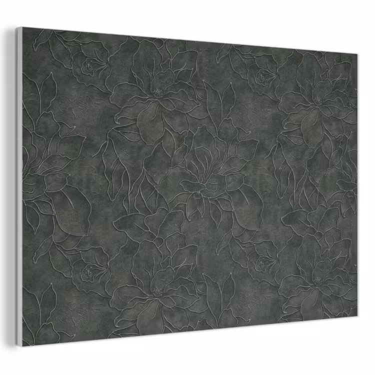Bloemen - Lijnen - Groen PET vilt klein 837 -3d