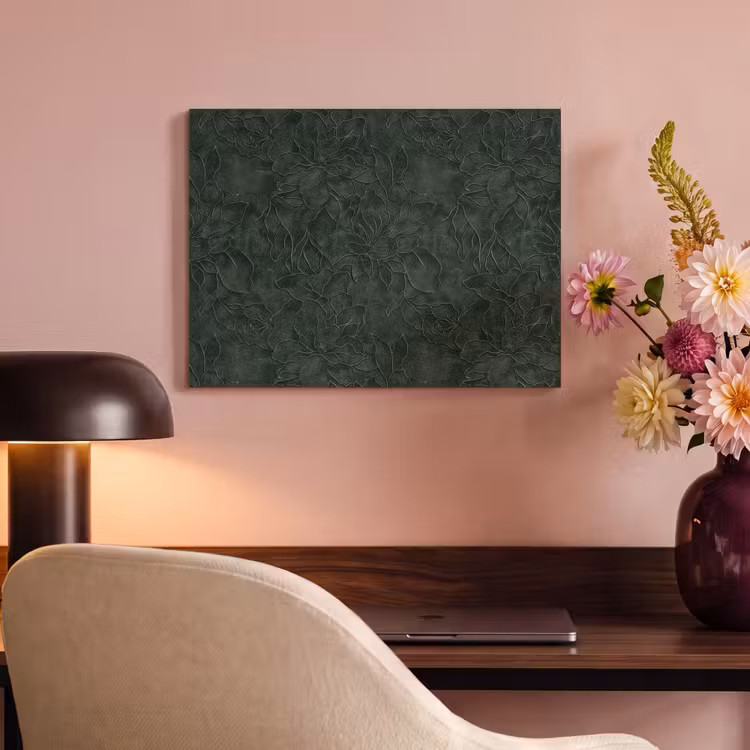Bloemen - Lijnen - Groen PET vilt klein 837 -sfeer3
