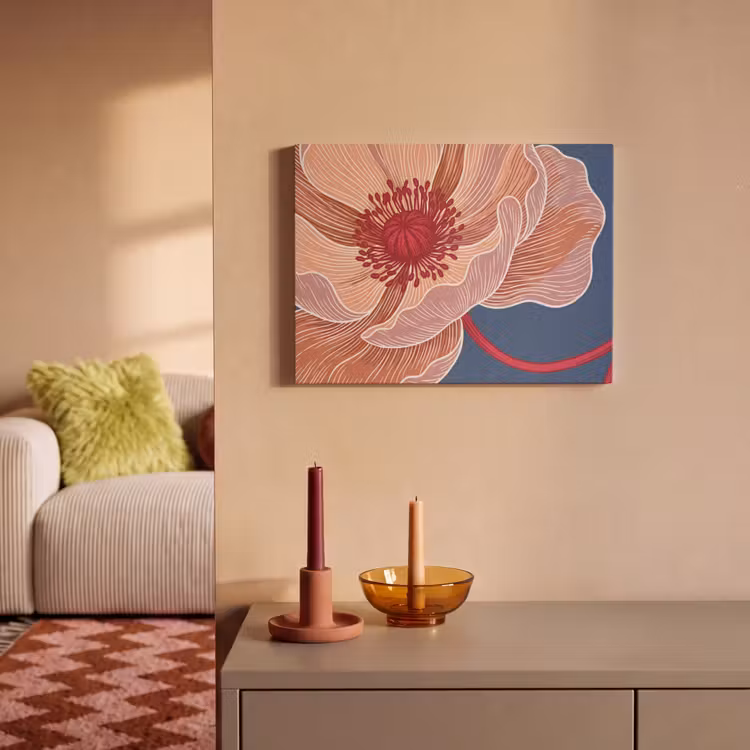 Acoustic Panel - Flowers - Modern - Abstract - Bloemen - Modern - Abstract PET vilt klein
