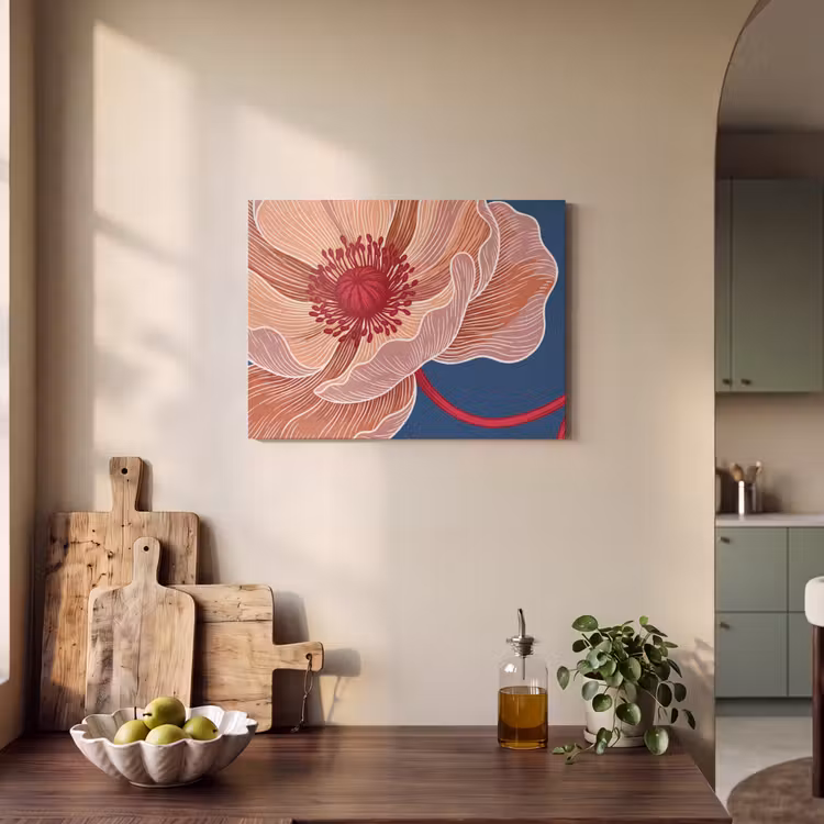 Acoustic Panel - Flowers - Modern - Abstract - Bloemen - Modern - Abstract PET vilt klein