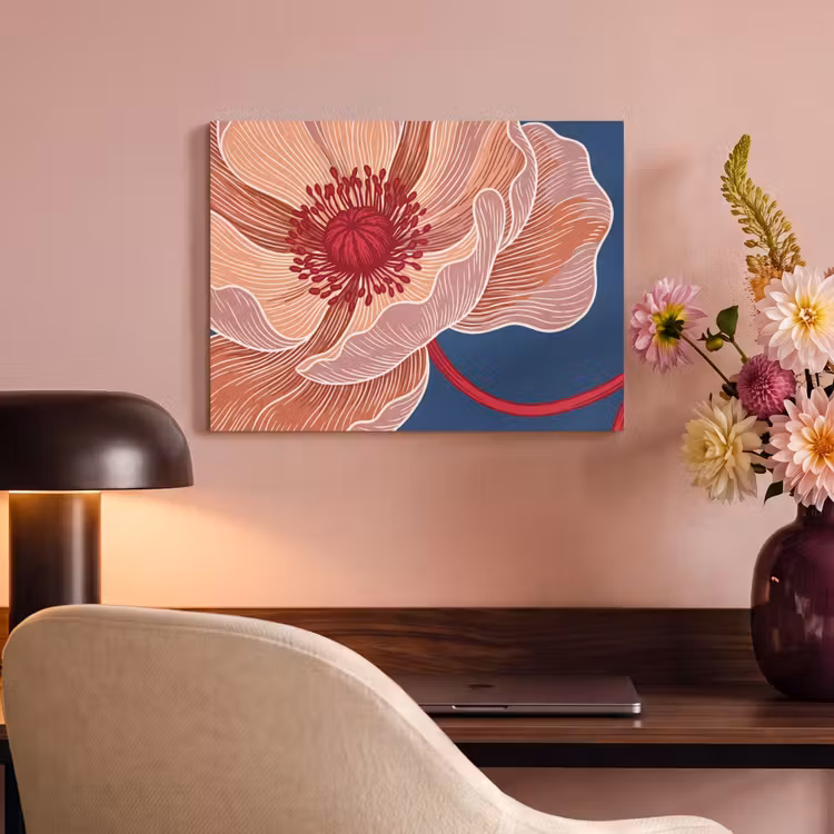 Acoustic Panel - Flowers - Modern - Abstract - Bloemen - Modern - Abstract PET vilt klein