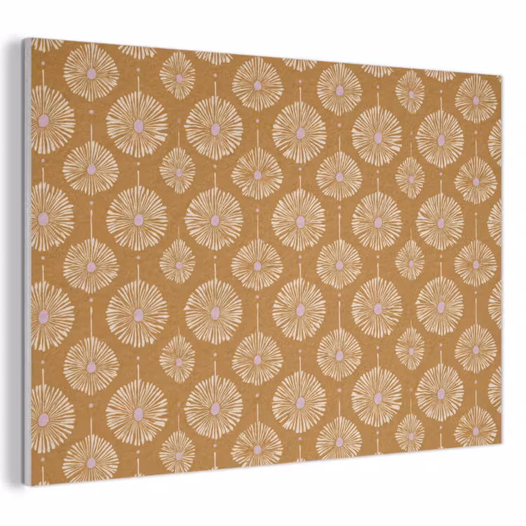Bloemen - Modern - Oker PET vilt klein 837 -3d