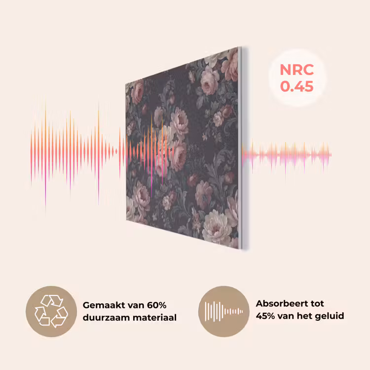 Bloemen - Patroon - Sierlijk - Roze - Donker PET vilt klein -USP_NL