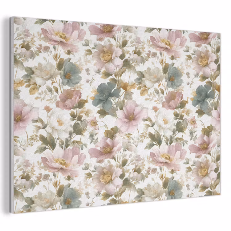 Bloemen - Patroon - Pastel PET vilt klein 837 -3d