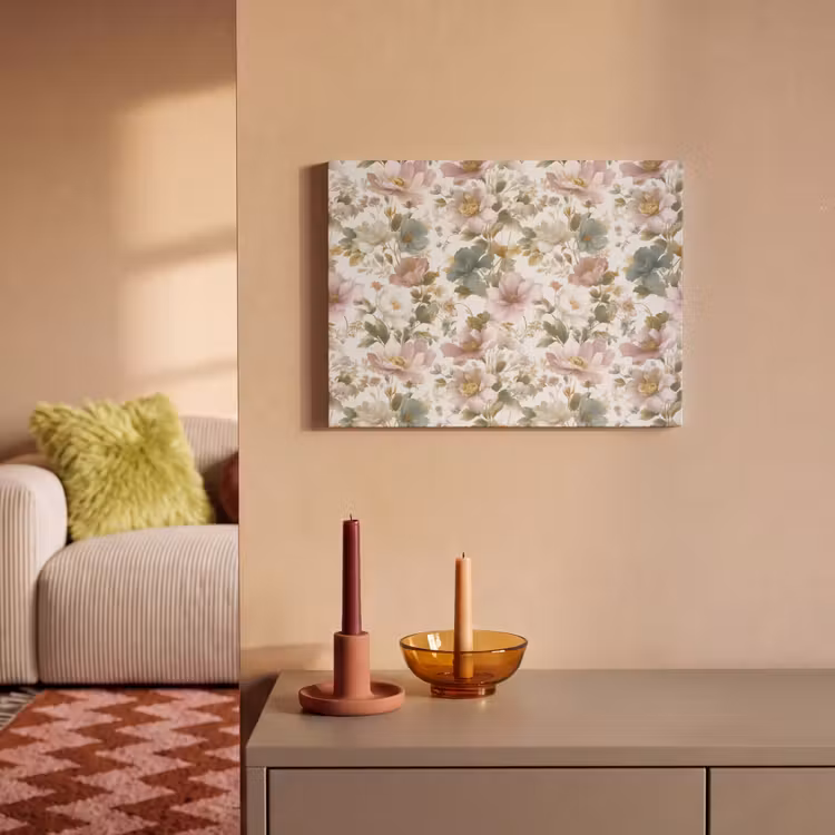 Bloemen - Patroon - Pastel PET vilt klein 837 -sfeer1