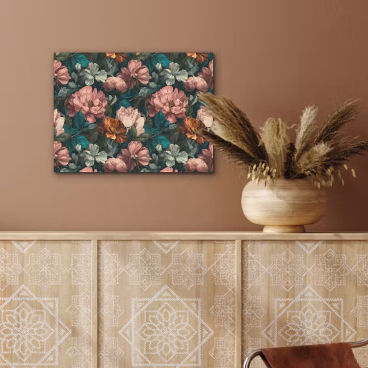 Bloemen - Schilderachtig - Patroon - Roze PET vilt klein 837 -sfeer4