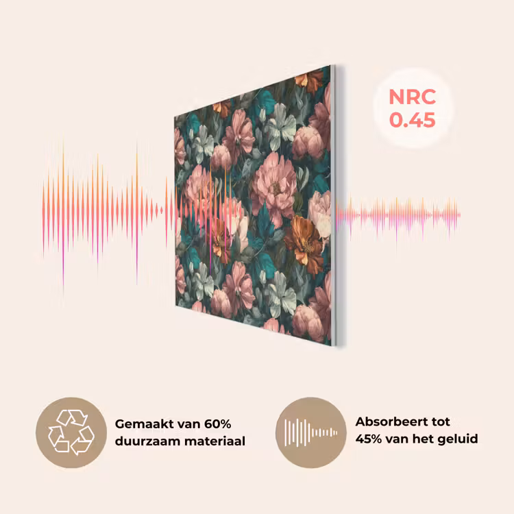 Bloemen - Schilderachtig - Patroon - Roze PET vilt klein 837 -USP_NL