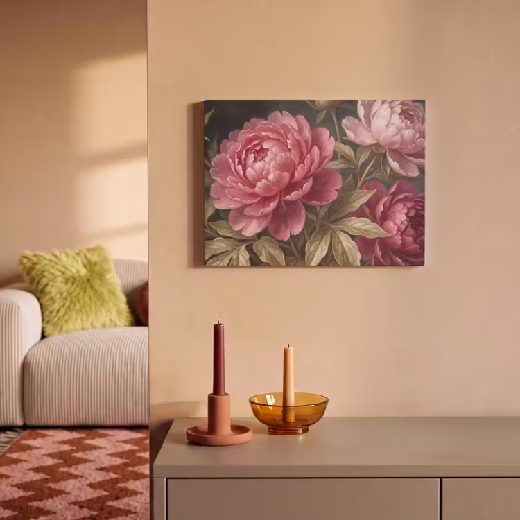Bloemen - Roze - Klassiek - Natuur PET vilt klein -sfeer1