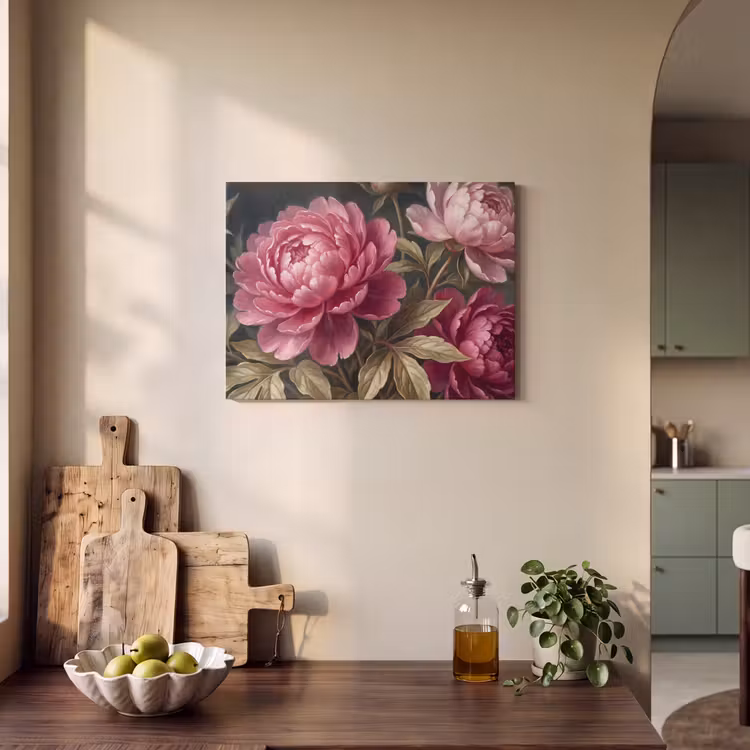 Bloemen - Roze - Klassiek - Natuur PET vilt klein -sfeer2