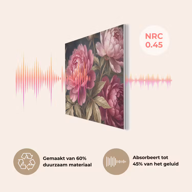 Bloemen - Roze - Klassiek - Natuur PET vilt klein -USP_NL