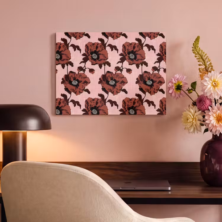 Bloemen - Retro - Rood PET vilt klein 837 -sfeer3