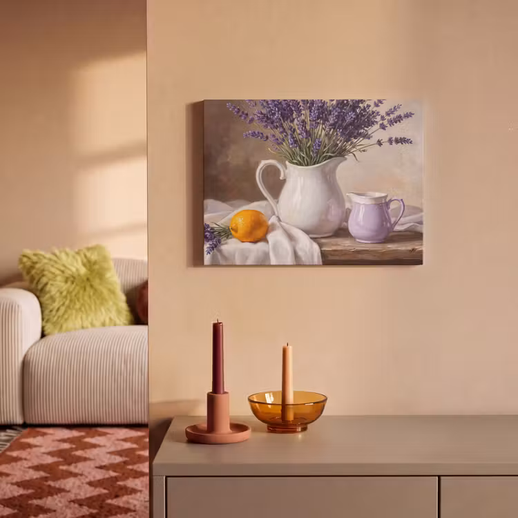 Acoustic Panel - Flowers - Still Life - Purple - Bloemen - Stilleven - Paars PET vilt klein