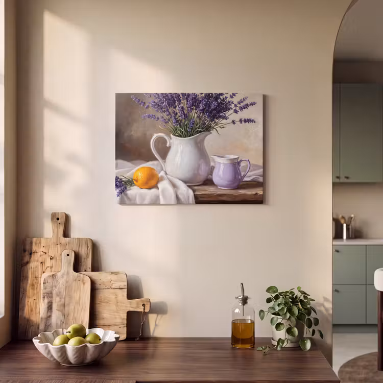 Acoustic Panel - Flowers - Still Life - Purple - Bloemen - Stilleven - Paars PET vilt klein