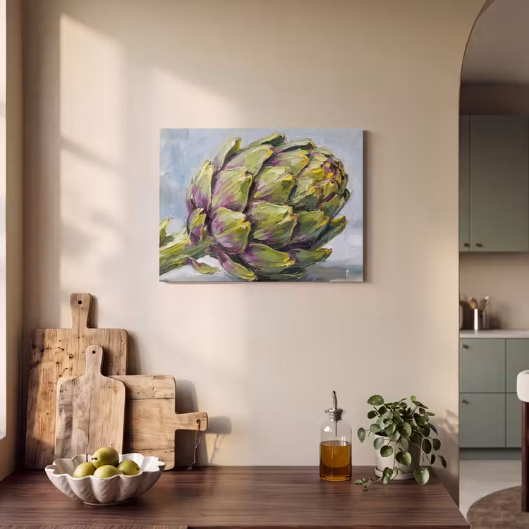 Acoustic Panel - Food - Artichoke - Modern - Eten - Artisjok - Modern PET vilt klein