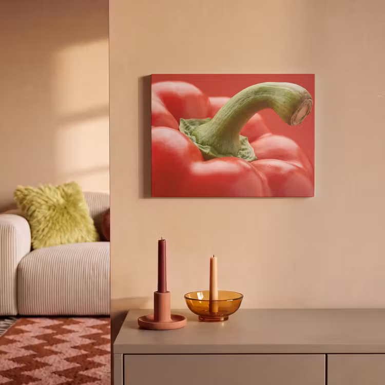 Acoustic Panel - Food - Bell Pepper - Red - Eten - Paprika - Rood PET vilt klein