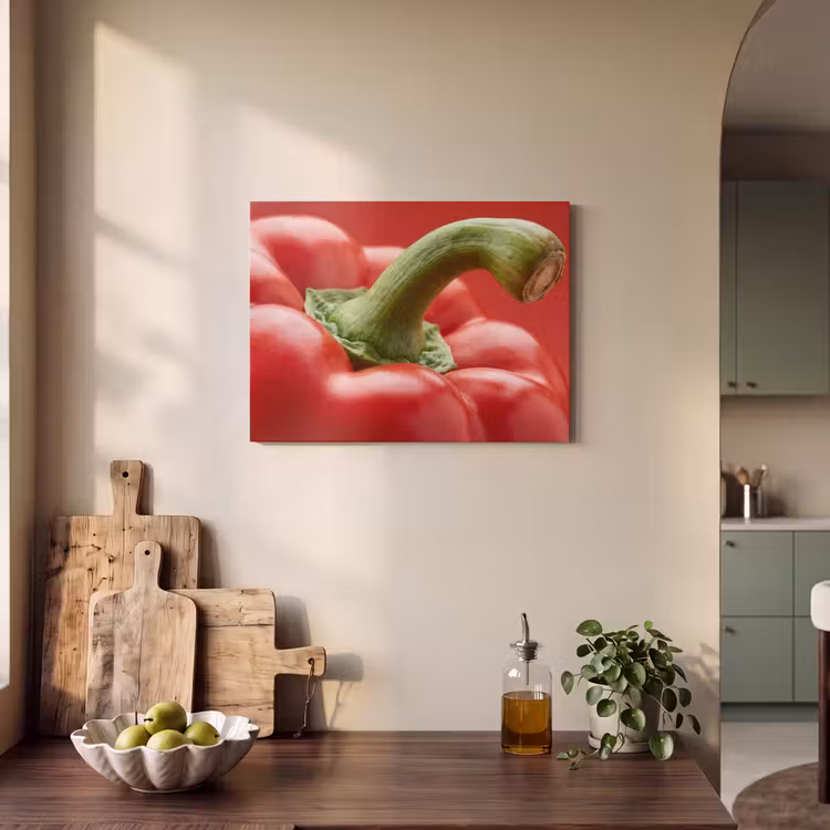 Acoustic Panel - Food - Bell Pepper - Red - Eten - Paprika - Rood PET vilt klein