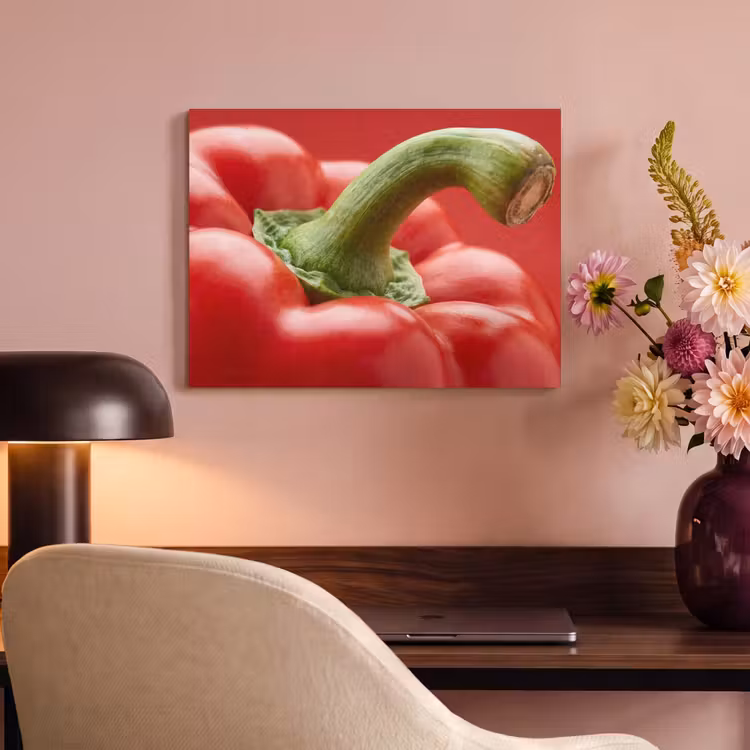 Acoustic Panel - Food - Bell Pepper - Red - Eten - Paprika - Rood PET vilt klein